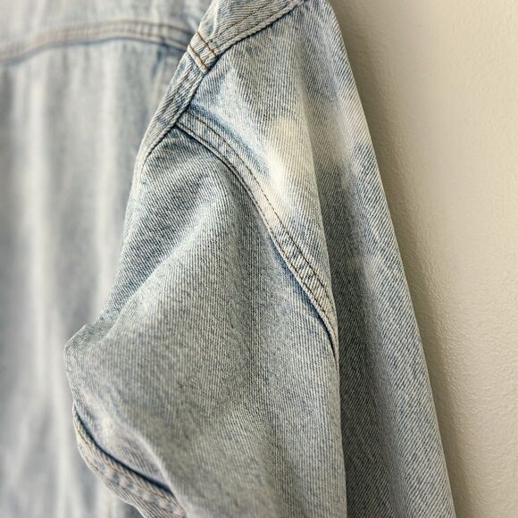 Vtg 90s LEVIS 507 Type-3 Denim Jacket Size Medium Faded Medium 80s USA - Picture 11 of 16